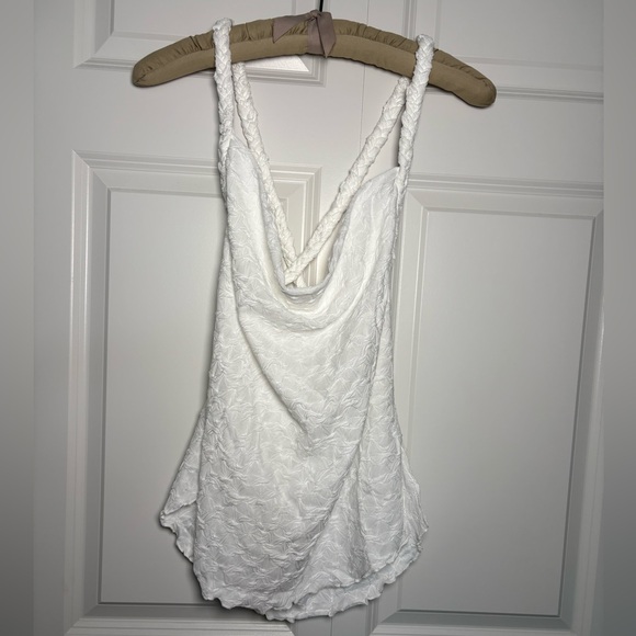 Free People White Textured Tank Top - Picture 3 of 7